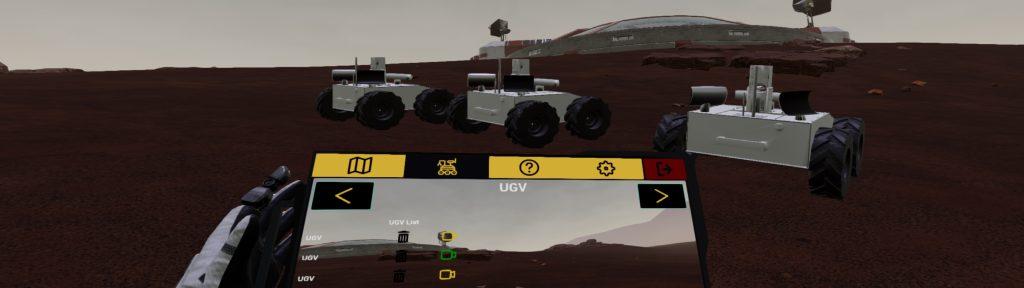VR interaction with multiple rovers